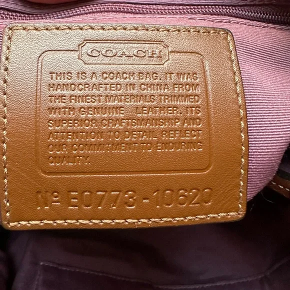 Signature  Coach hobo tote Brown Shoulder Bag - Picture 6 of 9